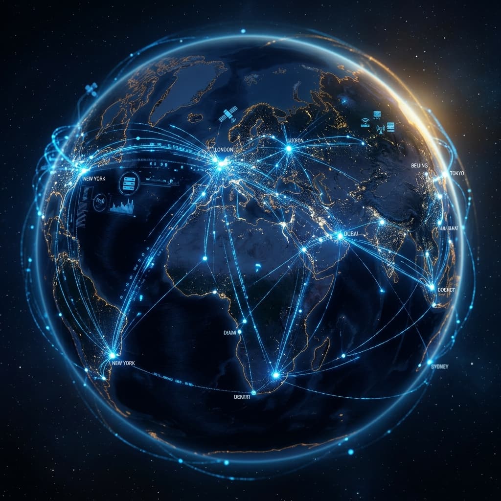 EStaff Tech global technology network visualization