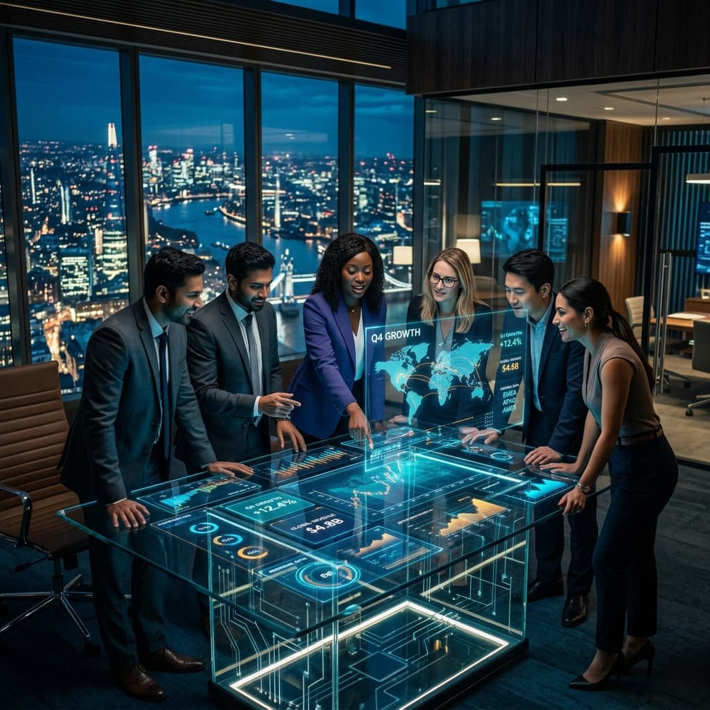 EStaff Tech futuristic headquarters